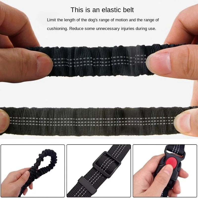 Experience Ultimate Freedom with Our Adjustable Hands-Free Dog Leash - Perfect for Walking, Running, and Jogging!