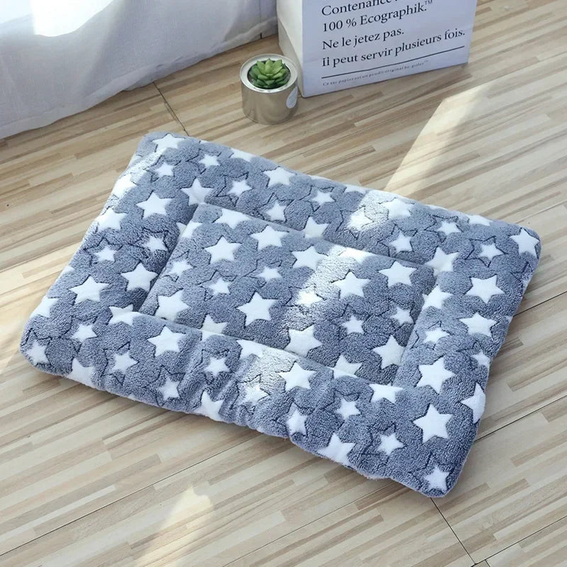 Cozy Double-Sided Pet Mat for Cats and Small Dogs - Soft Plush Sleeping Pad and Travel Blanket