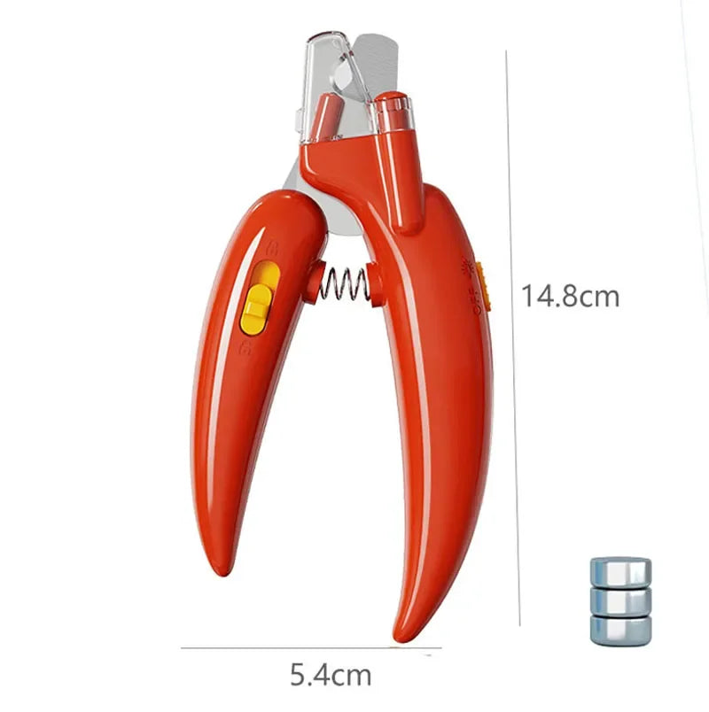 Professional LED Pet Nail Clippers – Safe and Easy Grooming Scissors for Dogs, Cats, and Small Pets