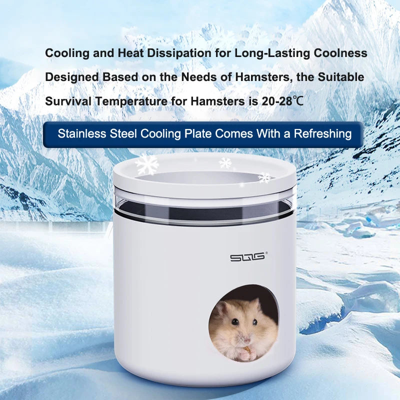 Cool Comfort for Your Furry Friend: The Golden Bear Hamster Ice House - A Summer Shelter for Small Pets