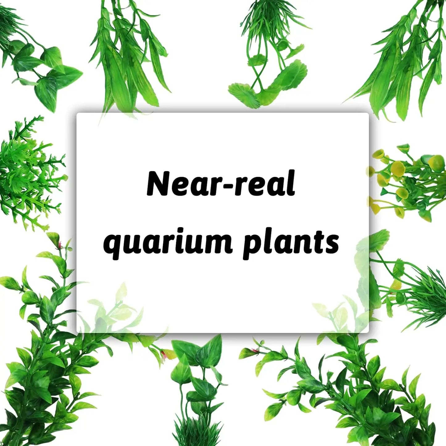 Transform Your Aquarium with 10 Pcs of Lush Green Artificial Plants - Perfect Decorations for Fish Tanks