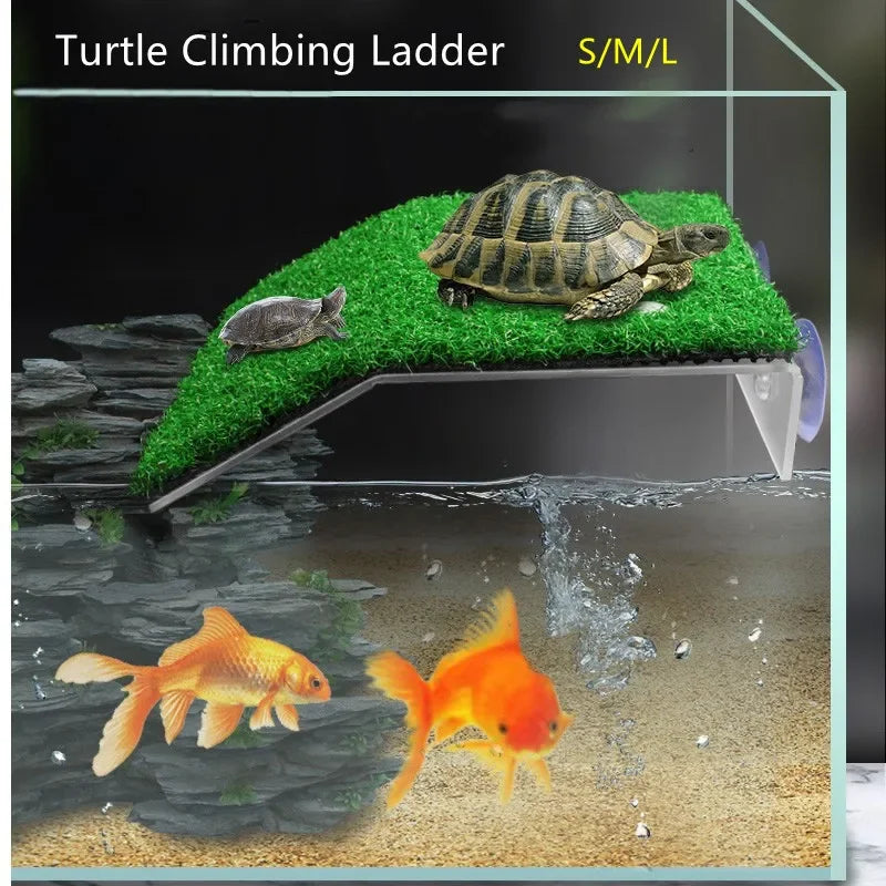Elevate Your Aquarium with the Turtle Basking Drying Platform - Perfect Climbing Ladder for Tortoises and Reptiles!