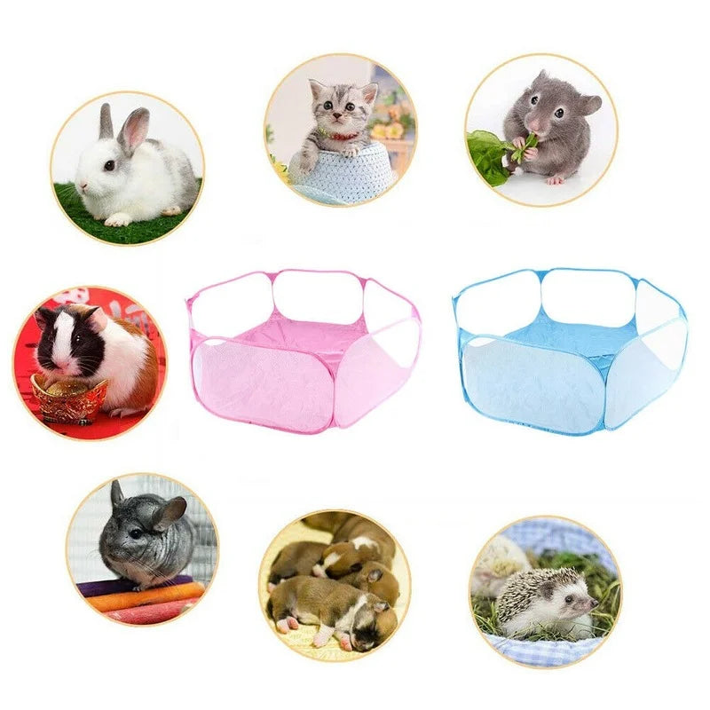 Deluxe Portable Playpen for Small Pets - Breathable Folding Tent for Cats, Dogs, Rabbits, and More!