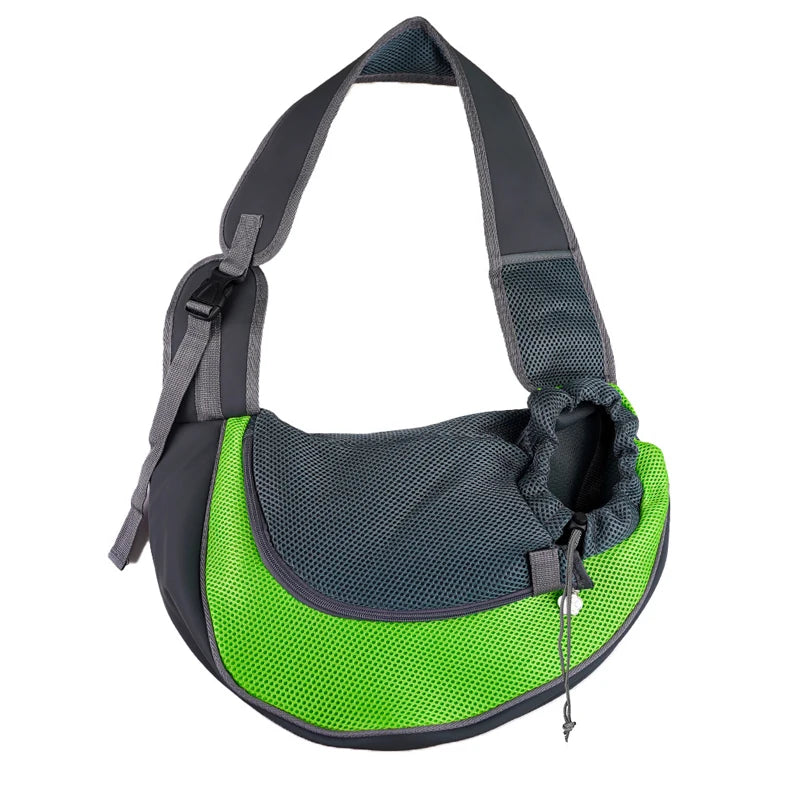 Stylish Pet Carrier Backpack for Dogs and Cats - Travel Tote Sling Bag with Breathable Mesh