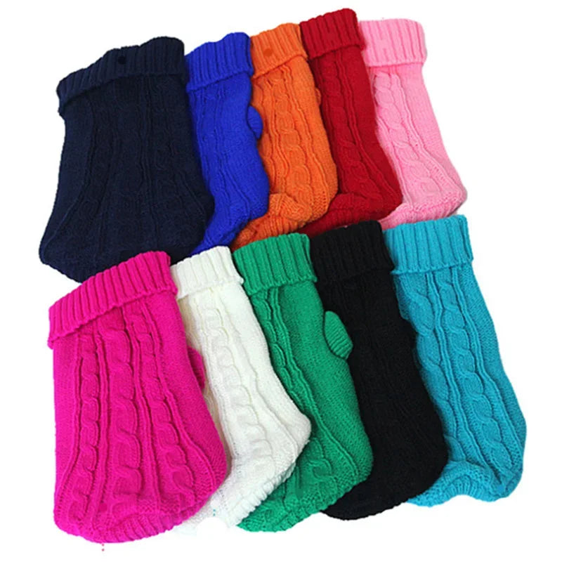 Cozy Knitted Dog Sweater for Small to Medium Breeds - Perfect Winter Wear for Your Chihuahua and Yorkshire Terriers