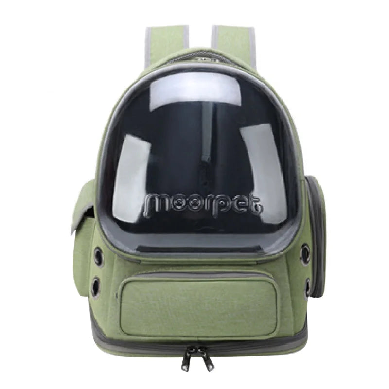 Stylish Transparent Cat Carrier Backpack - Perfect for Outdoor Adventures with Your Feline Friend!