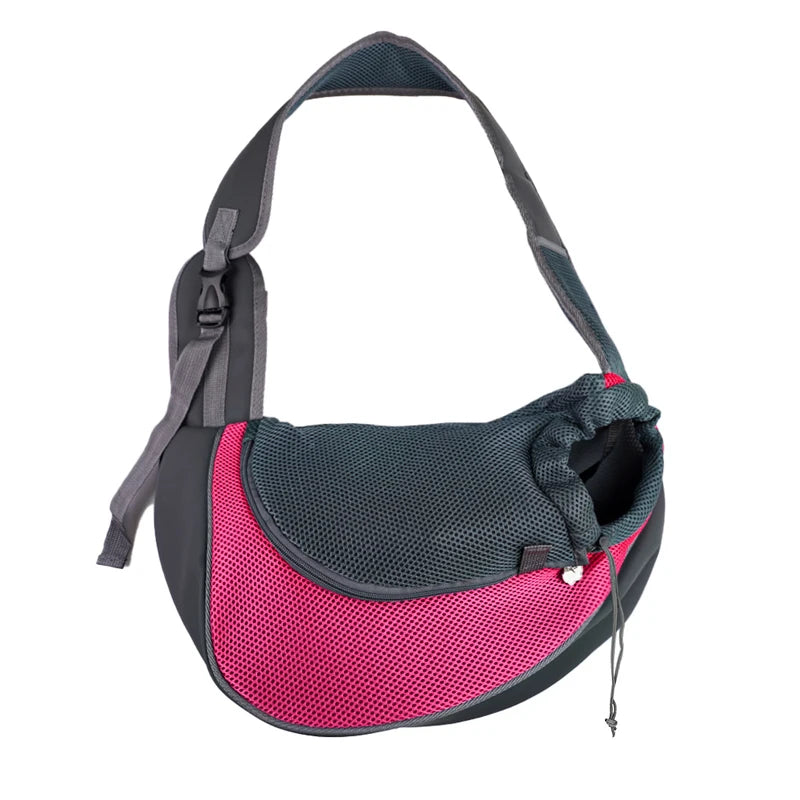 Stylish Pet Carrier Backpack for Dogs and Cats - Travel Tote Sling Bag with Breathable Mesh