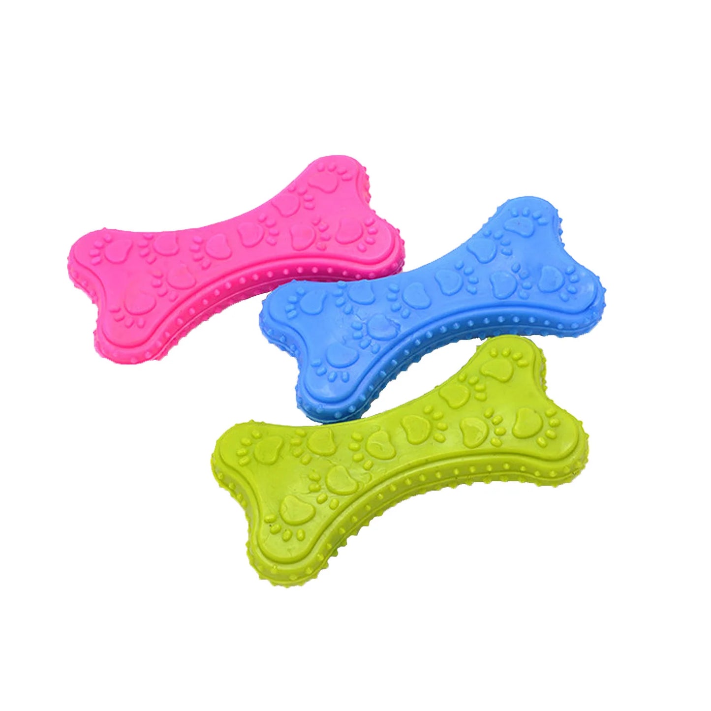 Bite-Resistant Rubber Chew Toy for Small Dogs - The Ultimate Teeth Cleaning Fun!