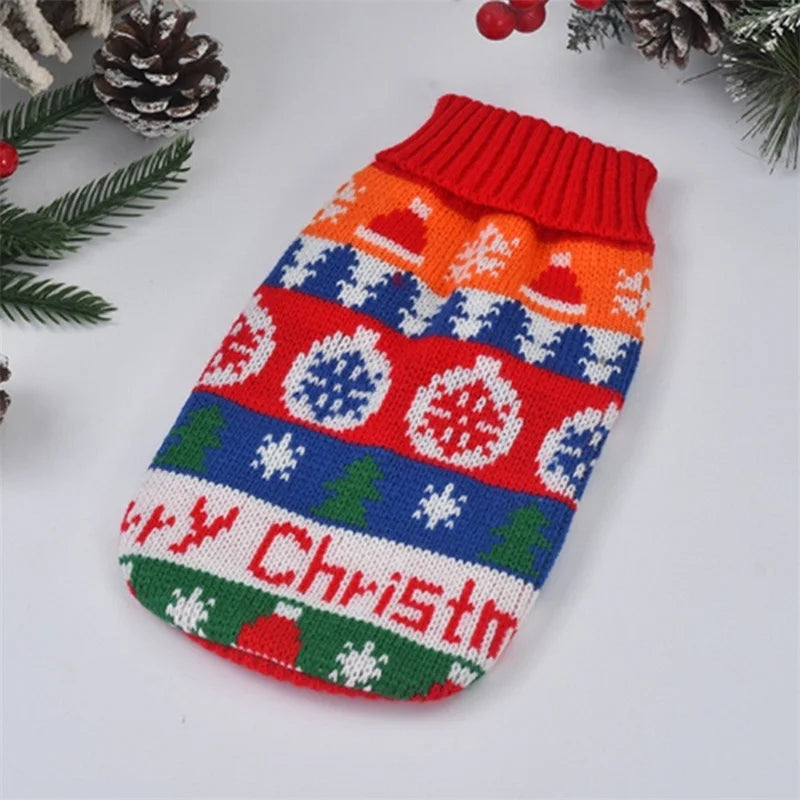 Cozy Cartoon Pet Dog Sweater for Small Dogs - Perfect for Winter Warmth and Style!