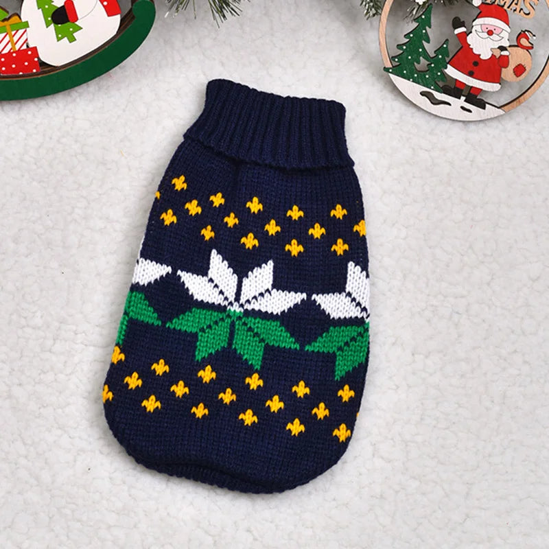 Cozy Cartoon Pet Dog Sweater for Small Dogs - Perfect for Winter Warmth and Style!