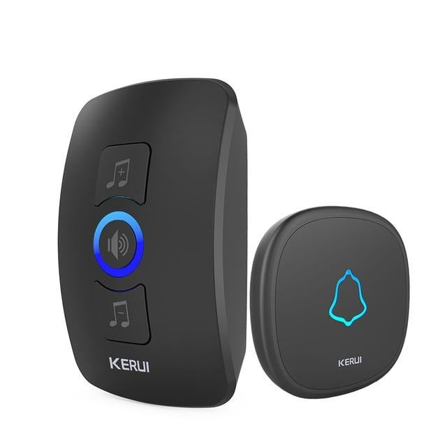 Home Security Welcome Wireless Doorbell Smart Chimes Doorbell Alarm LED light 32 Songs with Waterproof Touch Button-7