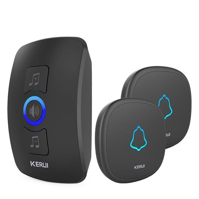 Home Security Welcome Wireless Doorbell Smart Chimes Doorbell Alarm LED light 32 Songs with Waterproof Touch Button-6