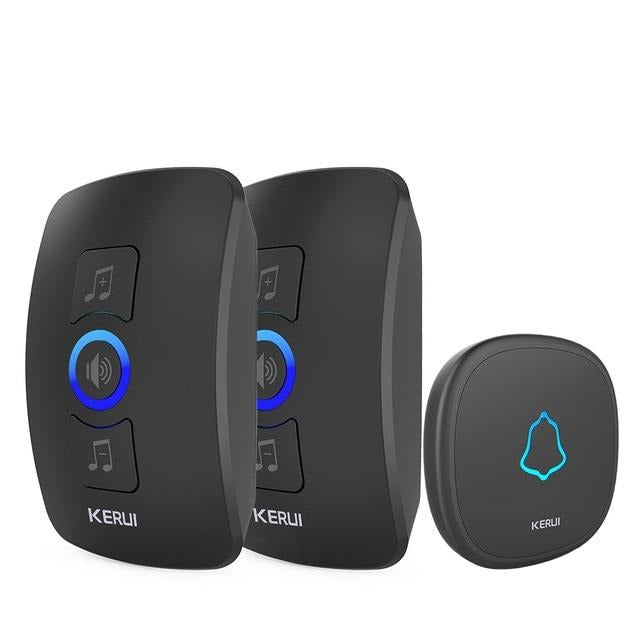 Home Security Welcome Wireless Doorbell Smart Chimes Doorbell Alarm LED light 32 Songs with Waterproof Touch Button-5