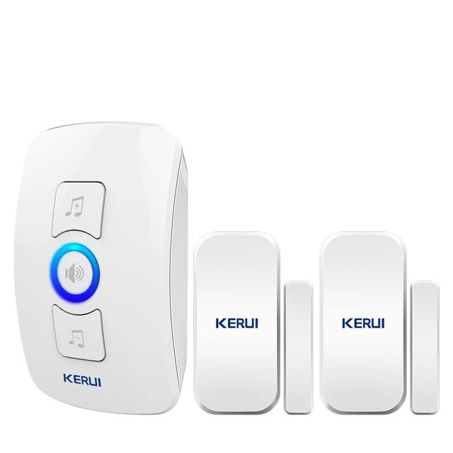 Home Security Welcome Wireless Doorbell Smart Chimes Doorbell Alarm LED light 32 Songs with Waterproof Touch Button-4