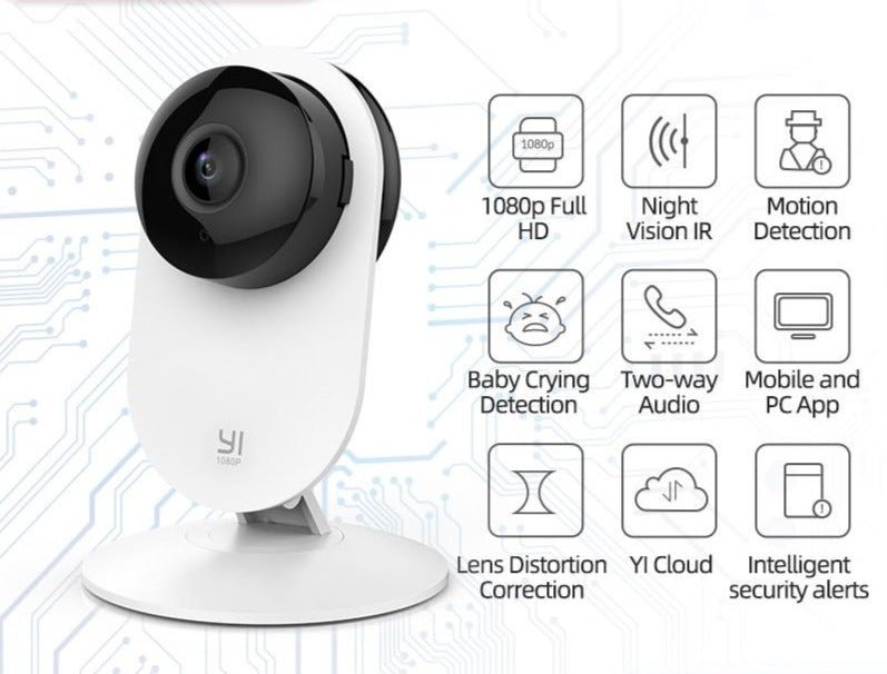 1080p WiFi Home Camera Wireless IP Security Surveillance System (US/EU Edition) AI Human detection nanny monitor Night vision-0
