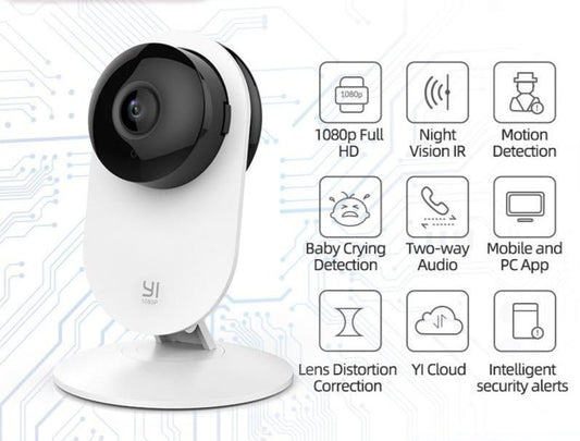 1080p WiFi Home Camera Wireless IP Security Surveillance System (US/EU Edition) AI Human detection nanny monitor Night vision-0