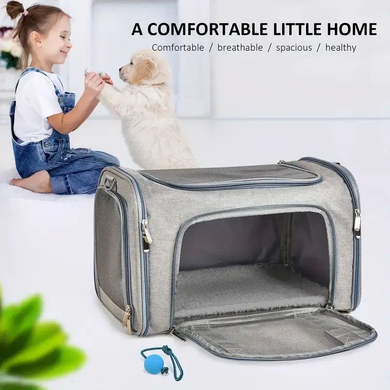 Pet Carrier Bag Side Ventilated Backpack Cat Pet Carriers Dog Travel Bag Airline Approved Transport for Small Dogs Cats Outgoing