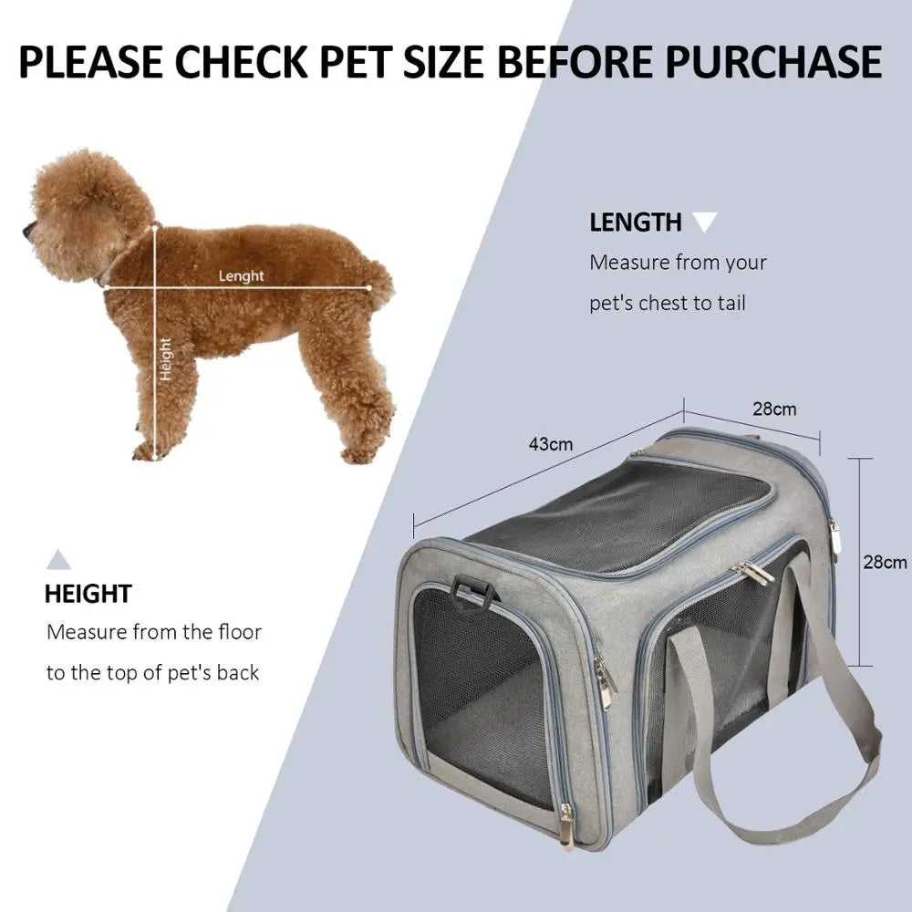 Ultimate Dog Carrier Backpack - Airline Approved Soft-Sided Travel Bag for Small Dogs and Cats