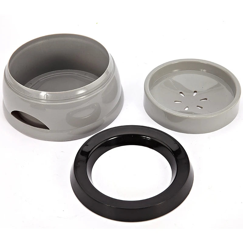 Elevate Mealtime with Our Spill-Proof Portable Plastic Dog & Cat Bowl - Perfect for Hydration on the Go!