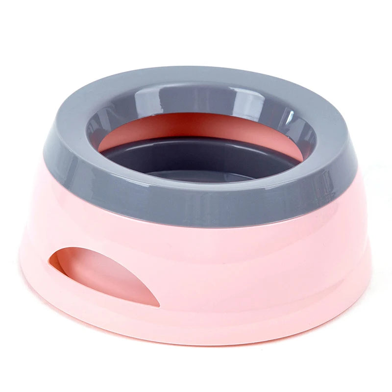 Elevate Mealtime with Our Spill-Proof Portable Plastic Dog & Cat Bowl - Perfect for Hydration on the Go!