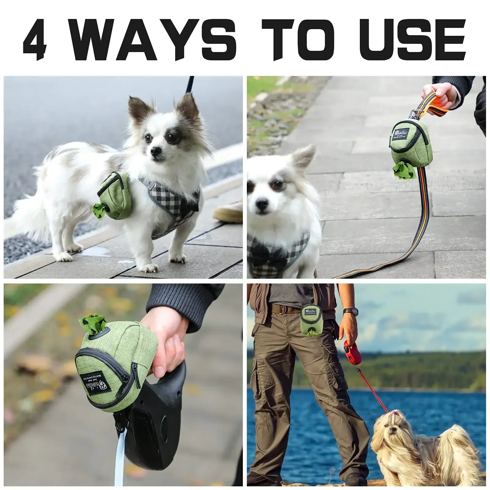 Ultimate Portable Dog Training Treat Bag - Convenient Waist Pouch for Snacks & Poop Disposal!