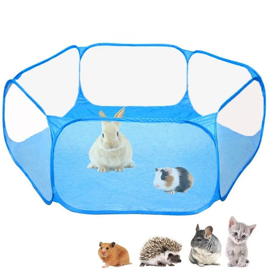 Deluxe Portable Playpen for Small Pets - Breathable Folding Tent for Cats, Dogs, Rabbits, and More!