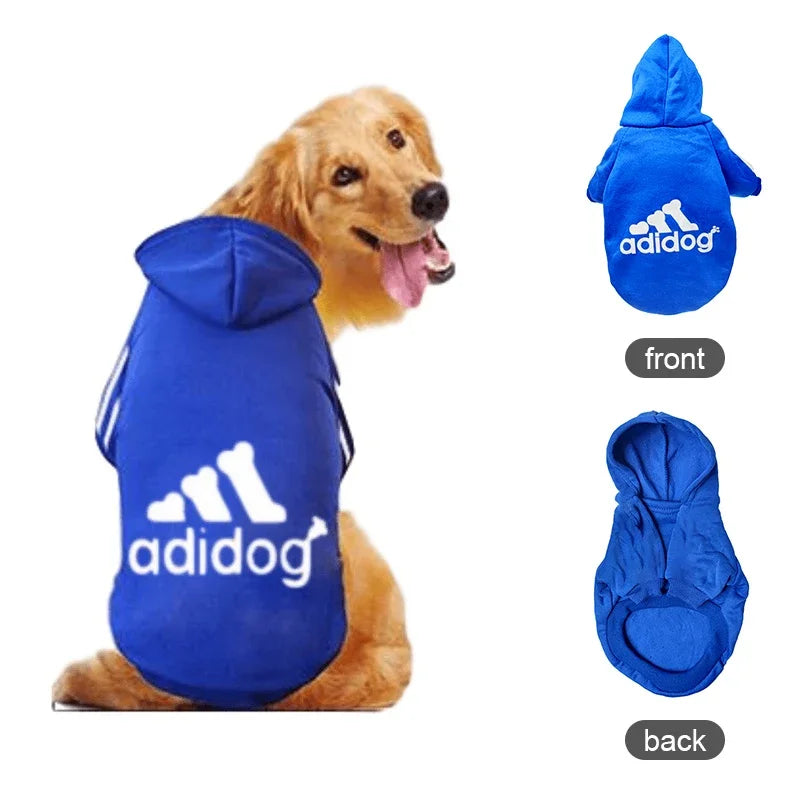 Cozy Up Your Pup with Our Adidog Autumn Winter Warm Dog Hoodies - Perfect for Medium to Large Dogs!