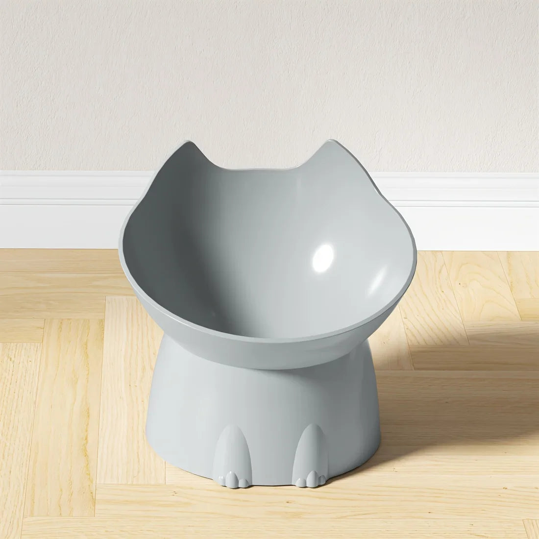Elevate Your Cat's Dining Experience with the Whiskerware Anti-Tip Elevated Bowl - Perfect for Neck Protection!