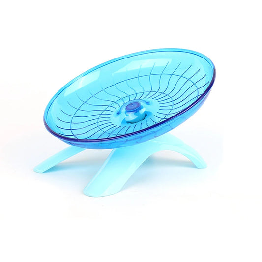 Silent and Stylish Pet Hamster Running Wheel - Mute Flying Saucer with Steel Axle for Happy Small Animals