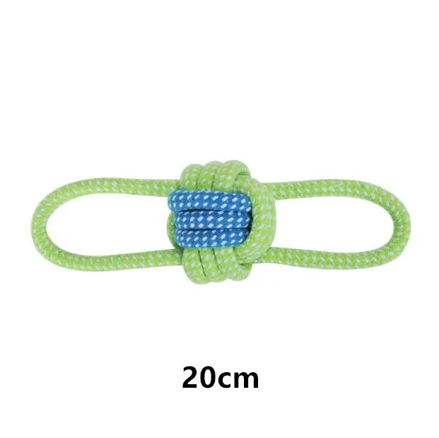 Engaging and Safe Interactive Dog Toys - Cotton Rope Balls for Dental Care and Endless Fun!