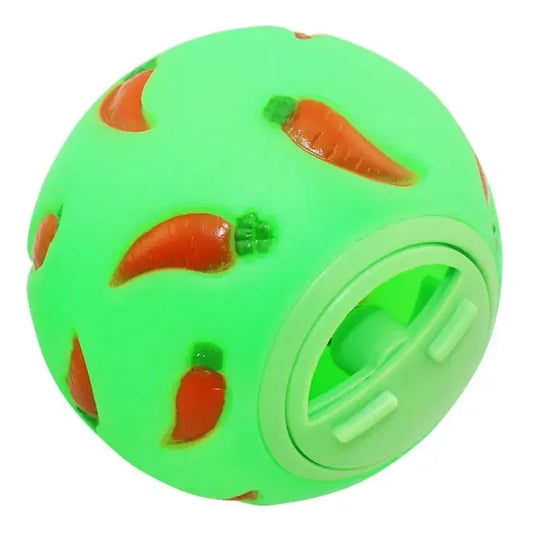 Engaging Interactive Rabbit Treat Ball - Slow Feeder & Snack Dispensing Toy for Bunnies, Ferrets, and Hamsters