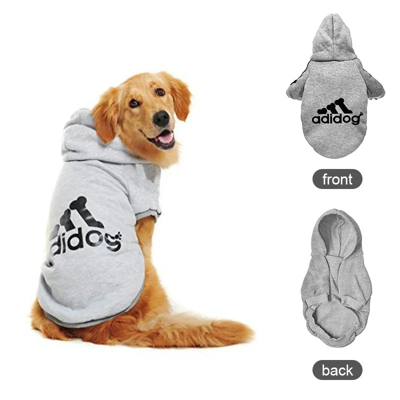 Cozy Up Your Pup with Our Adidog Autumn Winter Warm Dog Hoodies - Perfect for Medium to Large Dogs!