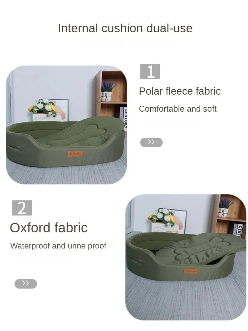 Luxurious Fluffy Dog Cushions - Perfect Pet Bed Sofa for Large and Medium Dogs, Cozy Blanket Mat for Cats and Puppies