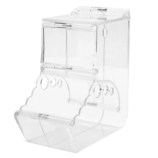 Automatic Hamster Food Feeder - Cute & Safe Transparent Bowl for Small Pets