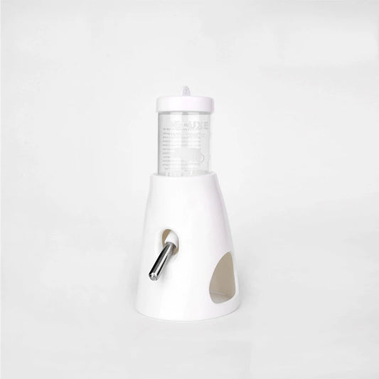 Ultimate No Drip Water Bottle for Small Pets - 2.7 Oz Stand Holder for Hamsters, Guinea Pigs & Rabbits
