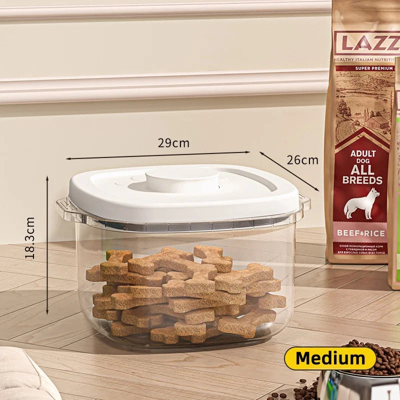 Keep Your Pet's Food Fresh with Our Airtight Large Capacity Storage Container - Perfect for Cats and Dogs!