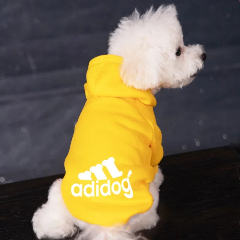Cozy Up Your Pup with Our Adidog Autumn Winter Warm Dog Hoodies - Perfect for Medium to Large Dogs!