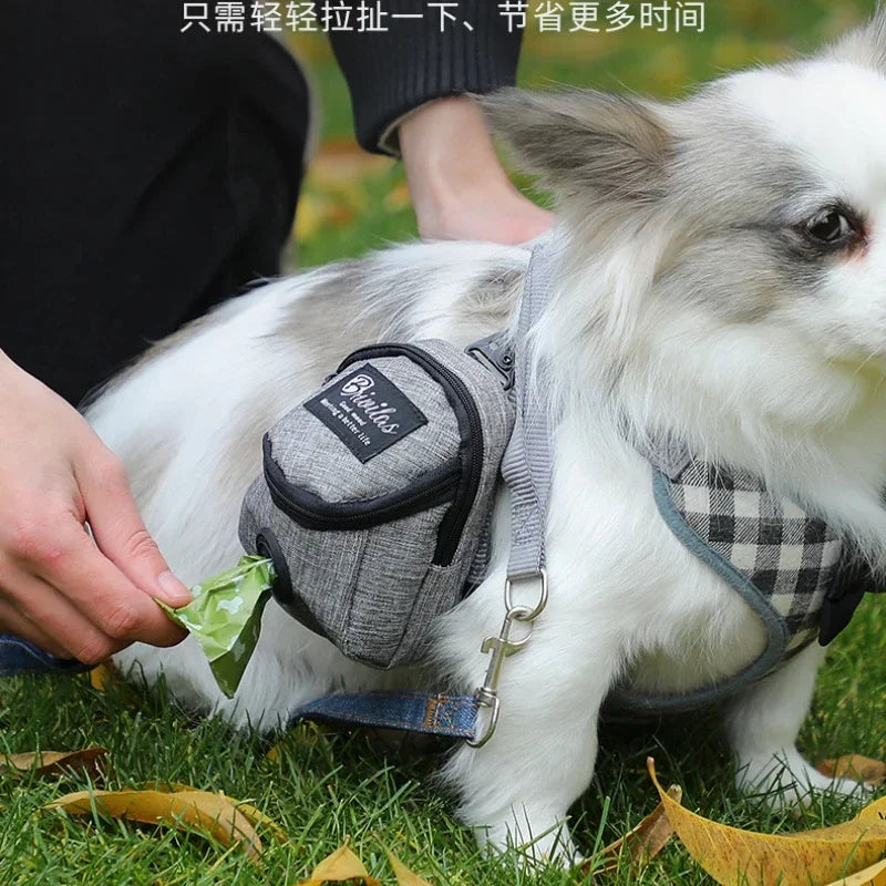 Ultimate Portable Dog Training Treat Bag - Convenient Waist Pouch for Snacks & Poop Disposal!