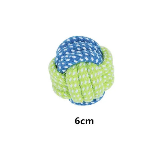 Engaging and Safe Interactive Dog Toys - Cotton Rope Balls for Dental Care and Endless Fun!