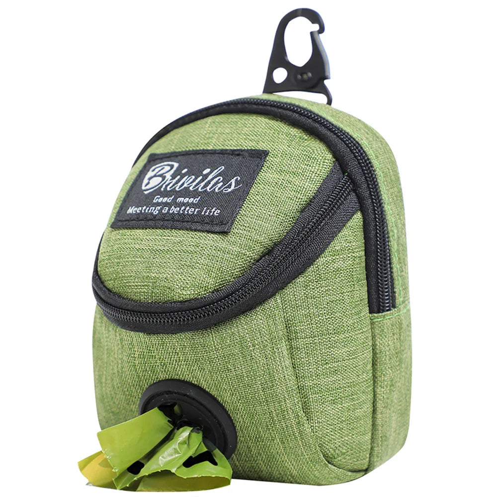 Ultimate Portable Dog Training Treat Bag - Convenient Waist Pouch for Snacks & Poop Disposal!