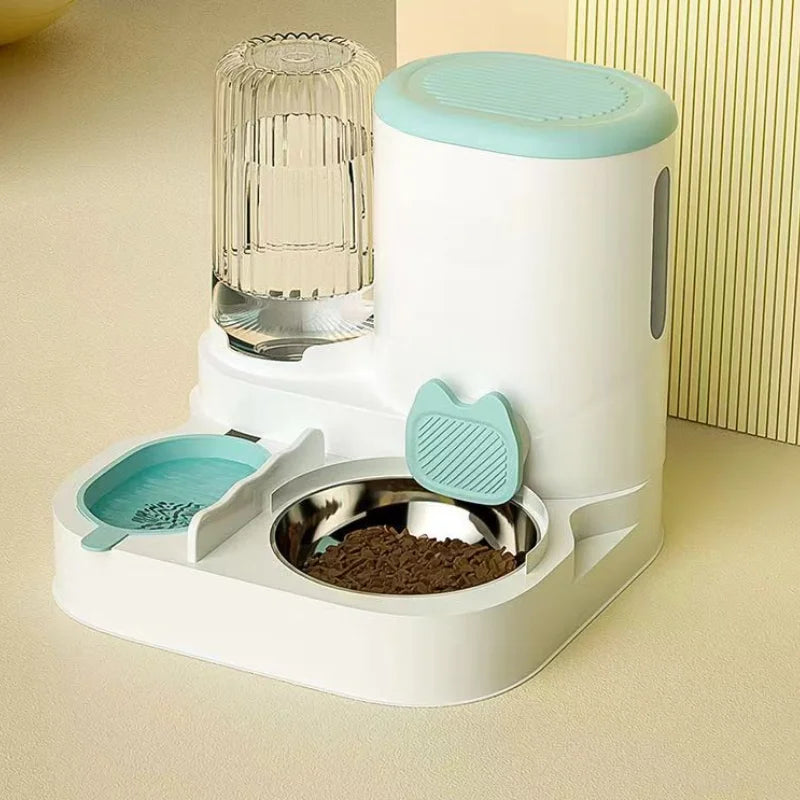 Automatic Cat and Dog Feeder & Water Dispenser - Integrated Food Bowl for Pets