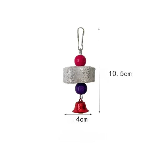 Bright and Engaging Flower-Shaped Bird Molar Toy - Perfect for Parrots, Chinchillas, and Squirrels!