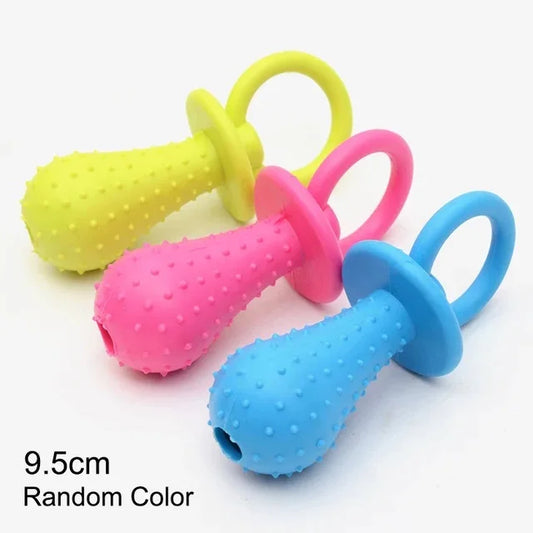Bite-Resistant Rubber Chew Toy for Small Dogs - The Ultimate Teeth Cleaning Fun!