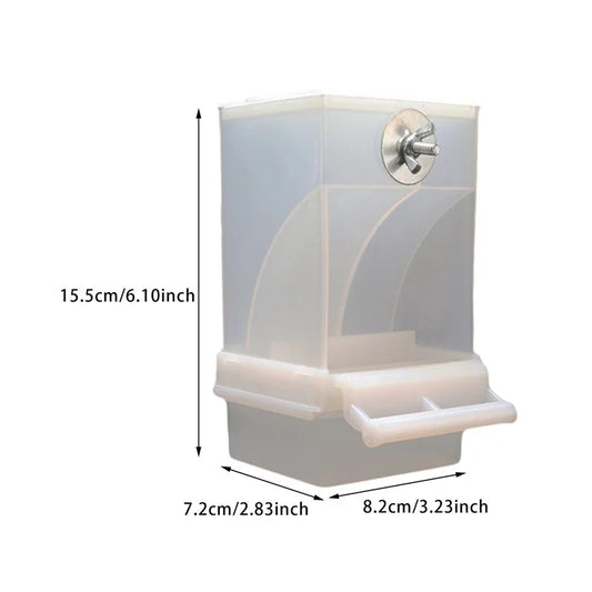 Automatic Acrylic No Mess Bird Feeders - Perfect Parrot Drinker & Food Container for Budgerigars and Parakeets
