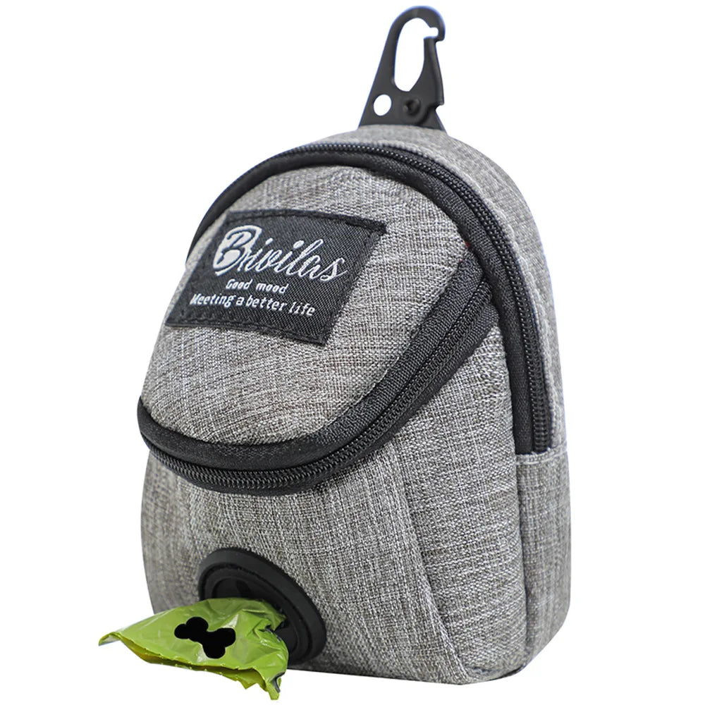 Ultimate Portable Dog Training Treat Bag - Convenient Waist Pouch for Snacks & Poop Disposal!