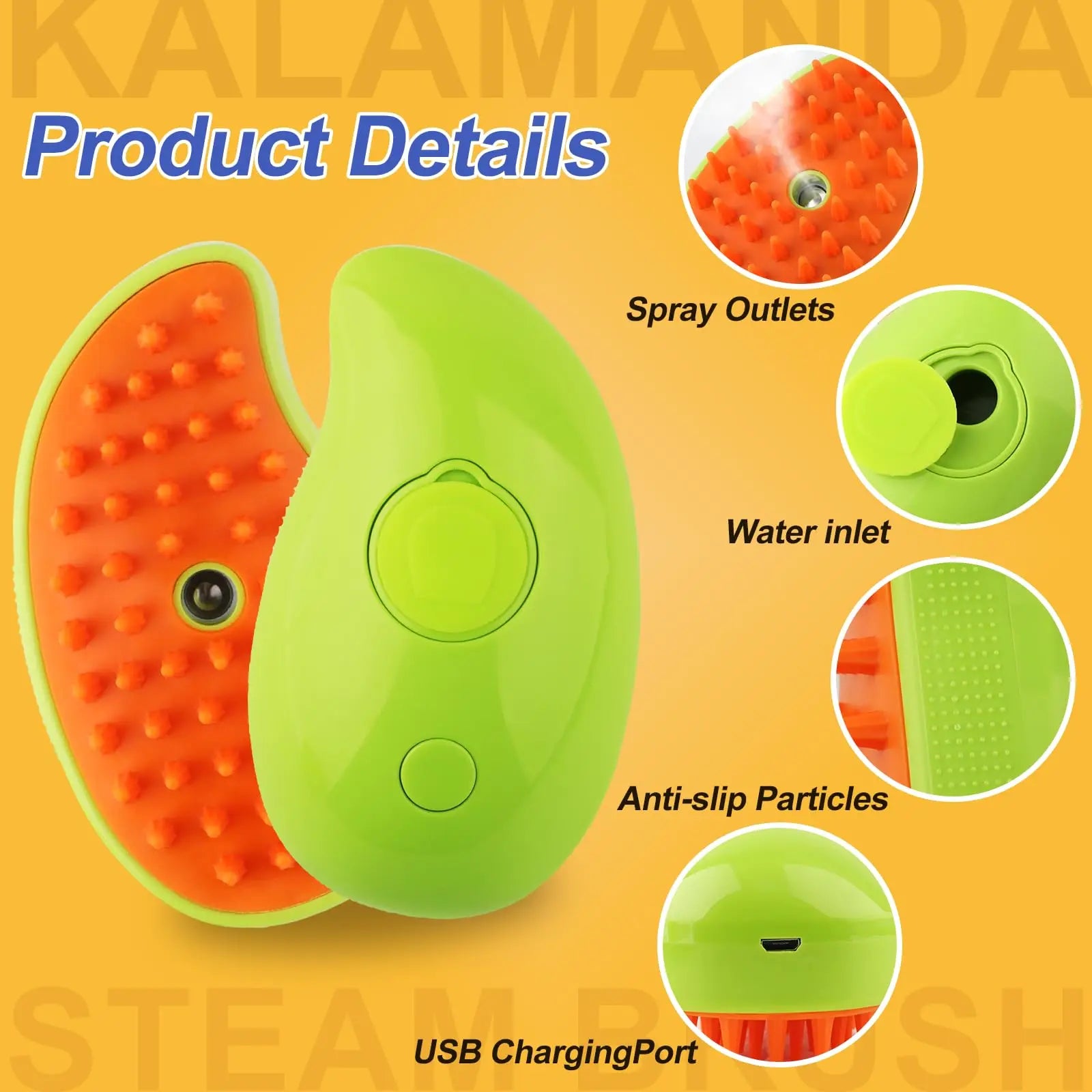Revolutionary 3-In-1 Steamy Brush for Effortless Pet Grooming: Electric Comb for Hair Removal, Cleaning, and Massage for Cats and Dogs