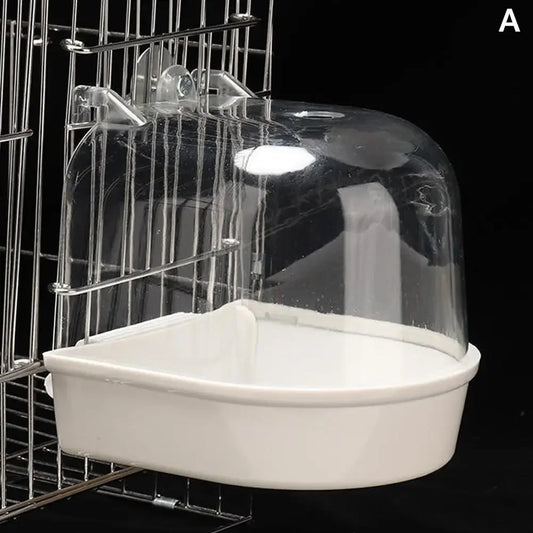 Delight Your Feathered Friends with Our Waterproof and Easy-to-Clean Hanging Bird Bath - Perfect for Parrots and Mynahs!