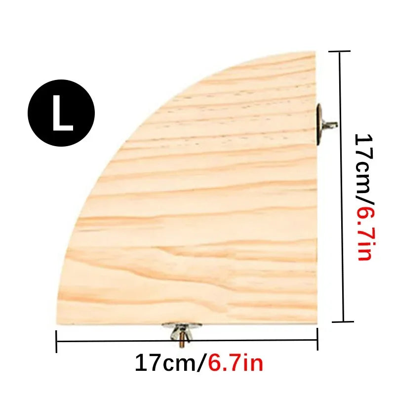 Elevate Your Bird's Habitat with Our Premium Wooden Parrot Perch Stand - Perfect for Parakeets, Hamsters, and More!