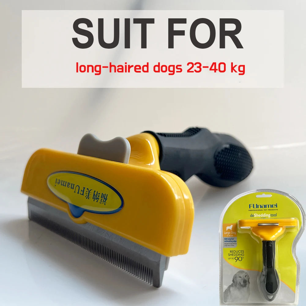 Ultimate Long Hair Cat Brush & Pet Deshedding Tool - Perfect Grooming Brush for Dogs and Cats with Short Hair Comb for Effortless Fur Removal