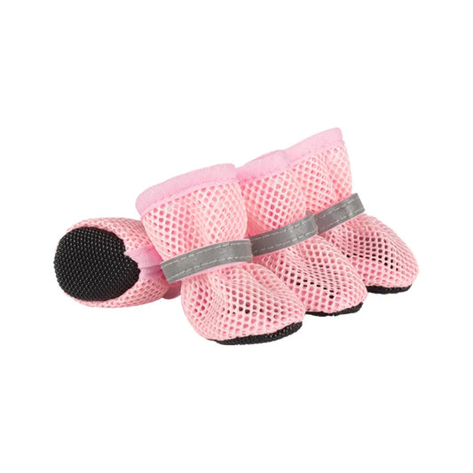 Protect Your Pup's Paws with Our 4-Piece Non-Slip Breathable Dog Boots – Perfect for Small to Medium Dogs!